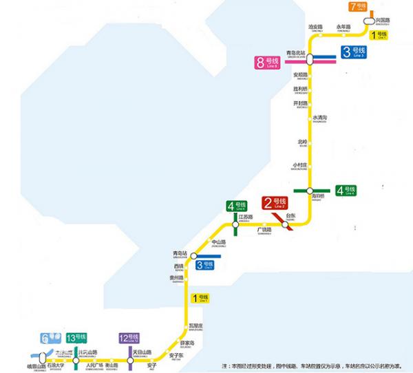 随着地铁去买房青岛地铁1-16号线规划换乘详解