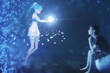 只能看不能摸的全息投影手办原来还是个萌妹小管家