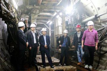 乌鲁木齐轨道建设观摩团到中铁五局北京地铁观摩